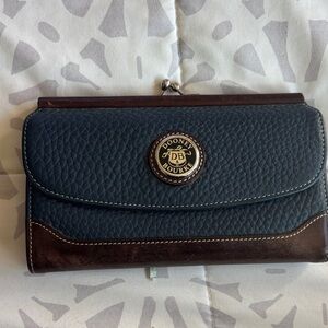 Dooney & Bourke Black and Brown Women's Wallet